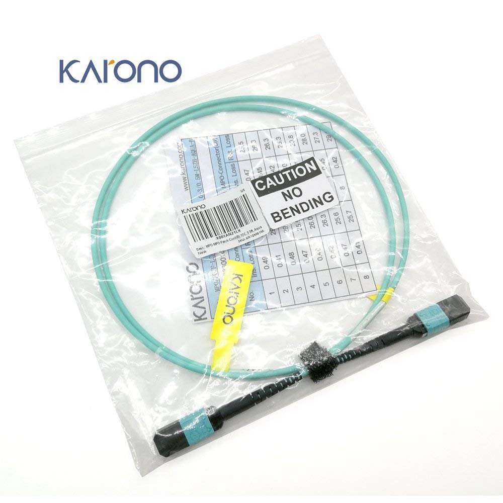 10ft MTP/MPO 12-fiber 10GB/40GB 50/125 OM3 Multi-mode Fiber Optic Cable ...