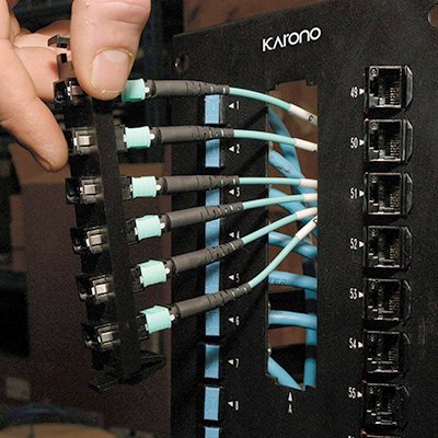 Karono Type B MPO-MPO Patch Cord OM3 Multi-Mode Fiber Aqua 8-core Fibers for QSFP+Transceivers MTP Compatible Application 3.3 ft 1M 