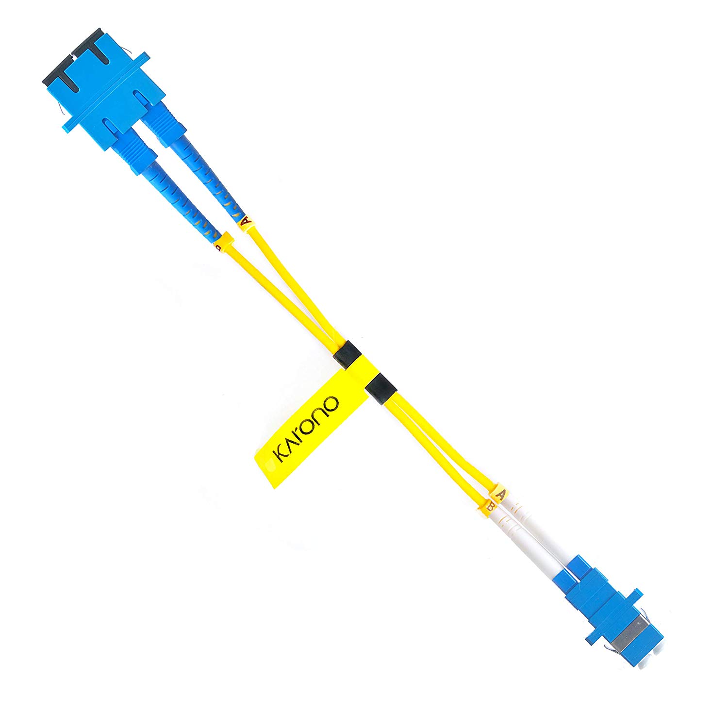 Fiber Optic Adaptor SC Male to LC Female Single Mode Fiber Optic Hybrid Optical Adaptor Converter for Network /& Optical Communication