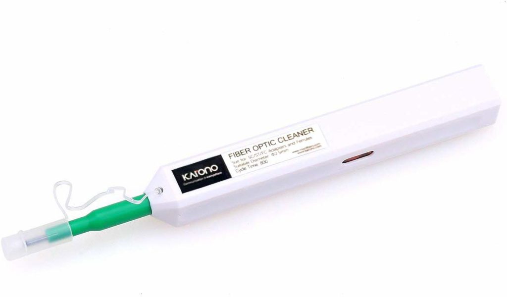 SC Fiber Optic Cleaner Pen, Karono Fiber Adapter Connector OneClick Cleaning Pen for 2.5mm