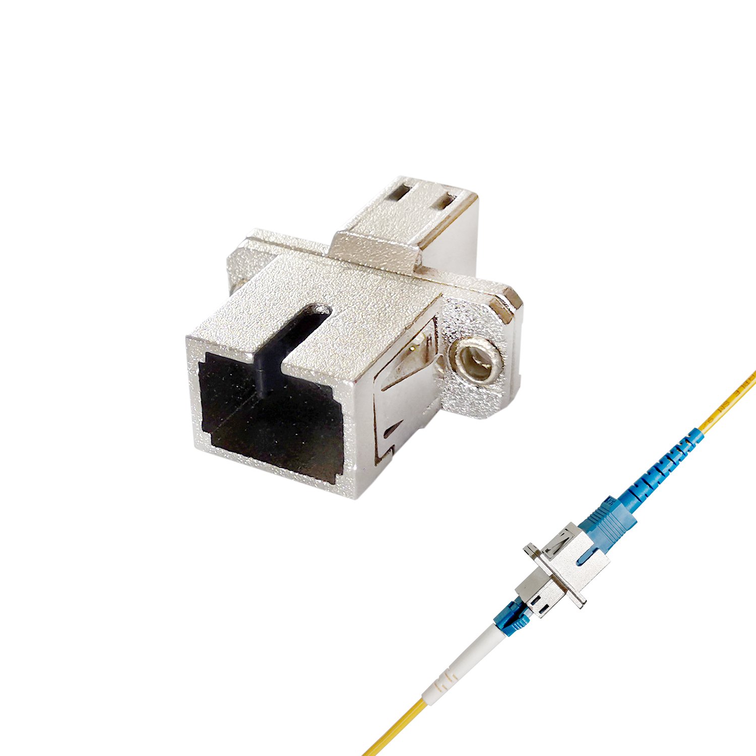 ST-LC LC-ST Female to Female Duplex Adapter SM/MM Fiber Optic Hybrid Adapter 
